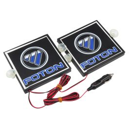 Светящаяся табличка в кбину FOTON 12В, 150х150мм Светящаяся табличка в кбину FOTON 12В, 150х150мм