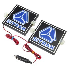 Табличка светодиодная в кабину SITRAK 12В, 150х150мм Табличка светодиодная в кабину SITRAK 12В, 150х150мм