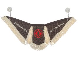 Вымпел автомобильный Тройной DONGFENG (экокожа с вышивкой) коричневая кожа и бежевая бахрома (11927) Вымпел автомобильный Тройной DONGFENG (экокожа с вышивкой) коричневая кожа и бежевая бахрома (11927)