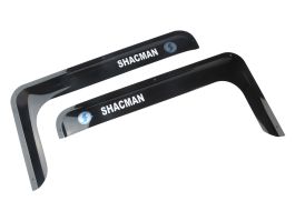 Дефлекторы окон SHAANXI-SHACMAN накладные (короткий угол) Черные Дефлекторы окон SHAANXI-SHACMAN накладные (короткий угол) Черные