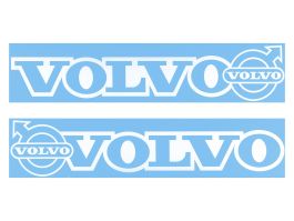 Наклейки на автомобиль VOLVO вырезанные (14х66 см) Белые (комплект 2 шт.) Наклейки на автомобиль VOLVO вырезанные (14х66 см) Белые (комплект 2 шт.)