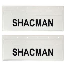 Брызговики задние SHACMAN 670х270 (белая резина) черная надпись Брызговики задние SHACMAN 670х270 (белая резина) черная надпись