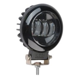 Фара светодиодная WL-430 круглая LENS (3 LED, 45W) металлический корпус