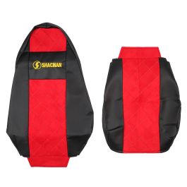 Чехол сиденья SHACMAN F-3000 высокое сиденье (эко кожа / алькантара) красный Чехол сиденья SHACMAN F-3000 высокое сиденье (эко кожа / алькантара) красный