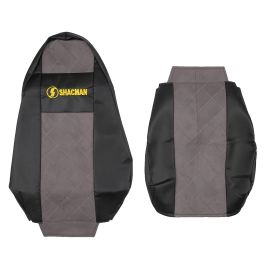 Чехол сиденья SHACMAN F-3000 высокое сиденье (эко кожа /  алькантара) серый