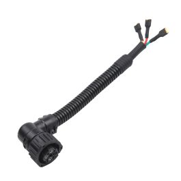 Разъем байонетный AMP-3*2.5 (розетка) 3-х контактный угловой с клеммами Разъем байонетный AMP-3*2.5 (розетка) 3-х контактный угловой с клеммами