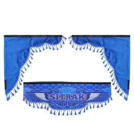 Ламбрекен лобового стекла с боковыми шторками SITRAK синий Ламбрекен лобового стекла с боковыми шторками SITRAK синий