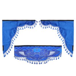 Ламбрекен лобового стекла с боковыми шторками FOTON синий Ламбрекен лобового стекла с боковыми шторками FOTON синий