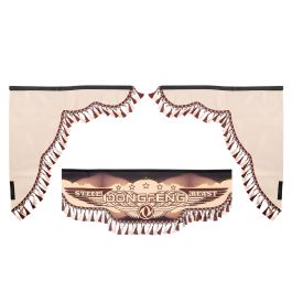 Ламбрекен лобового стекла с боковыми шторками DONGFEHG бежевый Ламбрекен лобового стекла с боковыми шторками DONGFEHG бежевый