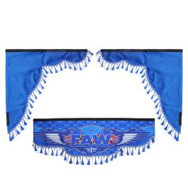 Ламбрекен лобового стекла с боковыми шторками FAW синий Ламбрекен лобового стекла с боковыми шторками FAW синий