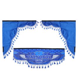 Ламбрекен лобового стекла с боковыми шторками DALNOBOY синий Ламбрекен лобового стекла с боковыми шторками DALNOBOY синий