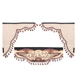 Ламбрекен лобового стекла с боковыми шторками FAW бежевый Ламбрекен лобового стекла с боковыми шторками FAW бежевый