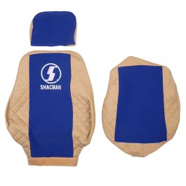 Чехол премиум SHACMAN (SH01); бежевая кожа синий велюр Чехол премиум SHACMAN (SH01); бежевая кожа синий велюр