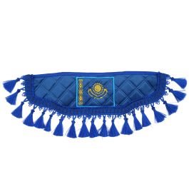 Вымпел велюр - экокожа Казахстан 38см Вымпел велюр - экокожа Казахстан 38см
