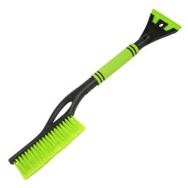 Щетка автомобильная со скребком 60 см зеленая
