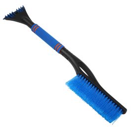 Щетка автомобильная со скребком 60 см синяя