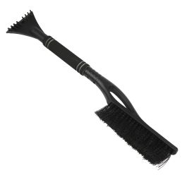 Щетка автомобильная со скребком 60 см черная