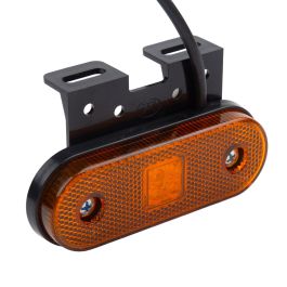 Фонарь маркерный 100.3731-00-К (12/24В) желтый LED (С КРОНШТЕЙНОМ)