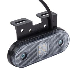 Фонарь маркерный 100.3731-01-К (12/24В) белый LED (С КРОНШТЕЙНОМ)