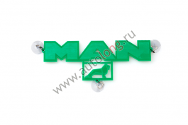 Логотип пластиковый MAN на присоске Логотип пластиковый MAN на присоске