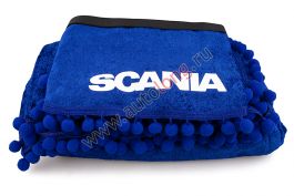 Шторы комплект SCANIA 5 Синие (шторы на лобовое и спальник, ламбрекен на лобовое и спальник) Шторы комплект SCANIA 5 Синие (шторы на лобовое и спальник, ламбрекен на лобовое и спальник)