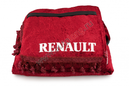Шторы комплект RENAULT PREMIUM Красные (шторы лобовое и спальник, ламбрекен лобового и спальника)