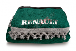 Шторы комплект RENAULT PREMIUM Зеленые (шторы на лобовое и спальник, ламбрекен лобового и спальника)