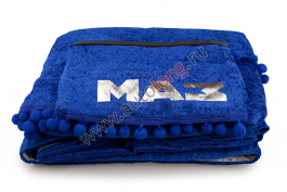 Шторы комплект MAZ EURO Синие (шторы на лобовое и спальник, ламбрекен на лобовое и спальник)