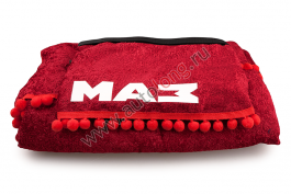 Шторы комплект MAZ Красные (шторы на лобовое и спальник, ламбрекен на лобовое и спальник)