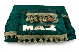 Шторы комплект на МАЗ Зеленые (шторы на лобовое и спальник, ламбрекен на лобовое и спальник)