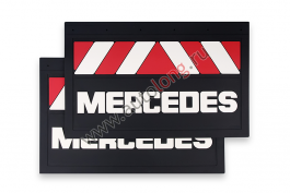 Брызговики задние (красно-белые) MERCEDES Брызговики задние (красно-белые) MERCEDES
