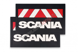Брызговики задние (красно-белые) SCANIA Брызговики задние (красно-белые) SCANIA