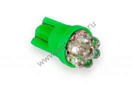Лампа безцокольная  24 V (7 диодов) зеленый
