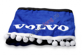 Ламбрекен лобового стекла и угол VOLVO (польская ткань) Cиний с белым Ламбрекен лобового стекла и угол VOLVO (польская ткань) Cиний с белым