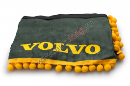 Ламбрекен лобового стекла и угол VOLVO (польская ткань) Зеленый с желтым Ламбрекен лобового стекла и угол VOLVO (польская ткань) Зеленый с желтым