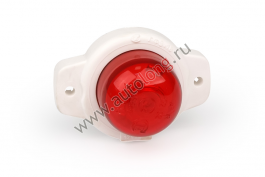 Указатель габаритов ГФ-3,18 (Красный) LED 12-24V (белый корпус)