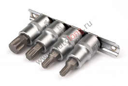 Набор головок вставка Torx 4 пр (Т40-Т70) планка Набор головок вставка Torx 4 пр (Т40-Т70) планка
