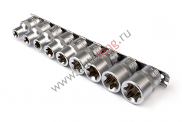 Набор торцевых головок Torx E10-E24 1/2 Набор торцевых головок Torx E10-E24 1/2
