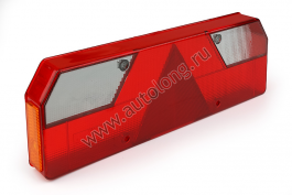Стекло левого грузового фонаря 0023 L Тонированное Стекло левого грузового фонаря 0023 L Тонированное