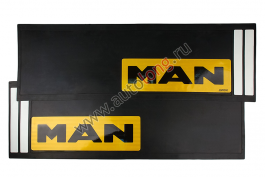 Брызговики длинномеры из 2-х частей Светоотражающие MAN (желтые) Резина Брызговики длинномеры из 2-х частей Светоотражающие MAN (желтые) Резина