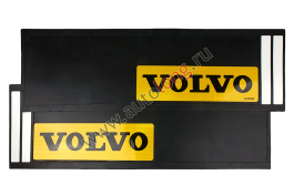 Брызговик-длинномер из 2-х частей Светоотражающий VOLVO (желтый) резина