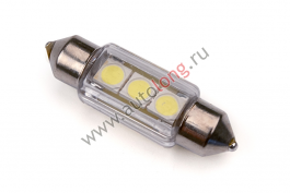 Лампа 3 диода 24 V (салон Линза) Лампа 3 диода 24 V (салон Линза)