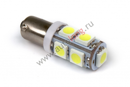 Лампа малый цоколь 24 V (кукуруза 9 диодов) Белый Лампа малый цоколь 24 V (кукуруза 9 диодов) Белый