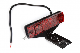 Указатель габаритов светодиодный Красный с кабелем 30 см и кронштейном 24В