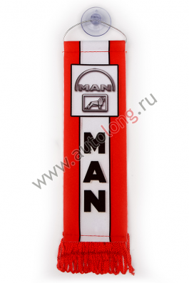 Вымпел MAN Красный (5,5*20 см) бахрома Вымпел MAN Красный (5,5*20 см) бахрома