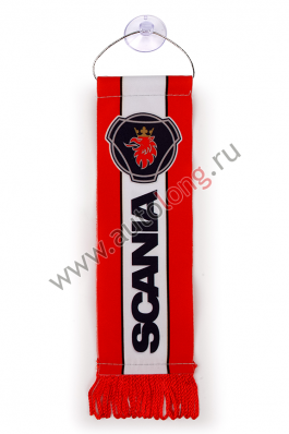 Вымпел SCANIA Красный (5,5х20 см) бахрома Вымпел SCANIA Красный (5,5х20 см) бахрома