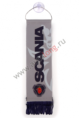 Вымпел SCANIA Серый (5,5х20 см) бахрома Вымпел SCANIA Серый (5,5х20 см) бахрома