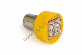 Лампа большой цоколь 4*4SMD 24 V (Желтый)