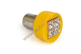 Лампа большой цоколь 4*4SMD 24 V (Желтый) Лампа большой цоколь 4*4SMD 24 V (Желтый)