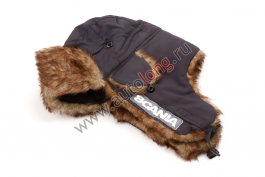 Шапка ушанка (Серый) SCANIA Шапка ушанка (Серый) SCANIA